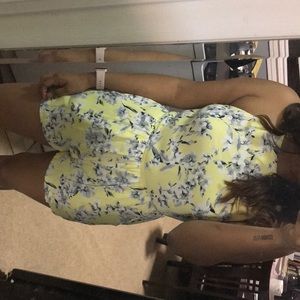 Yellow Floral Romper